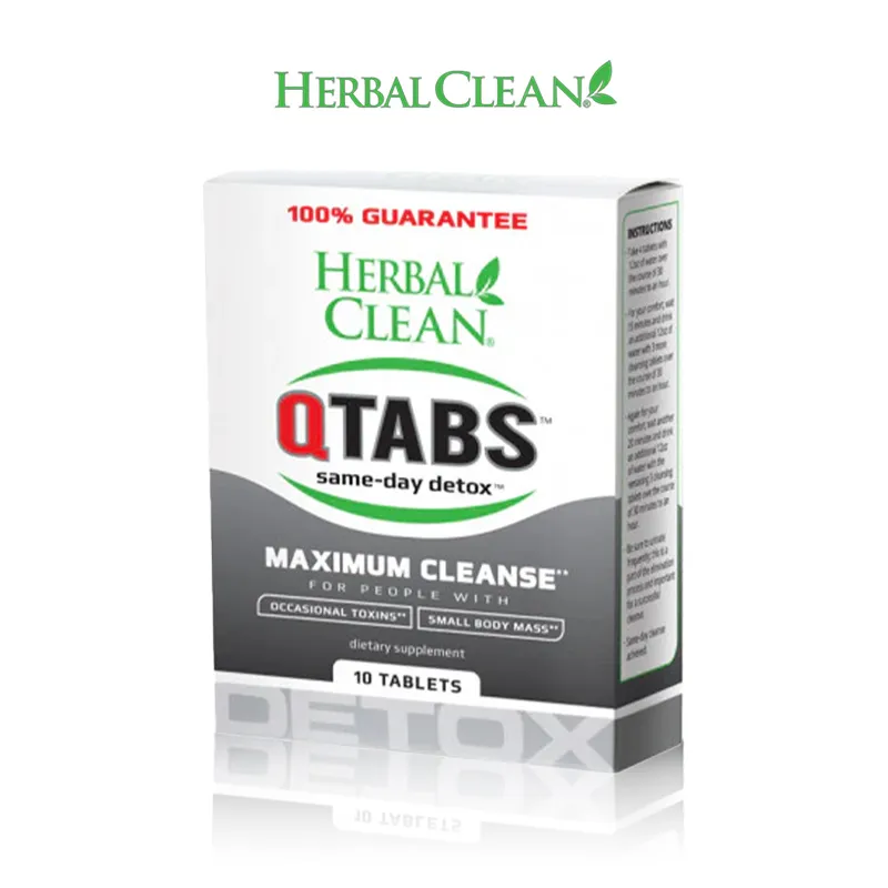 HERBAL CLEAN QTABS DIETARY SUPPLEMENT 10CT/PK