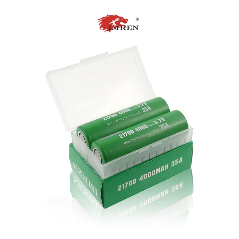 IMREN 21700 4000mAh 3.7V 35A RECHARGEABLE BATTERY 2CT/PK