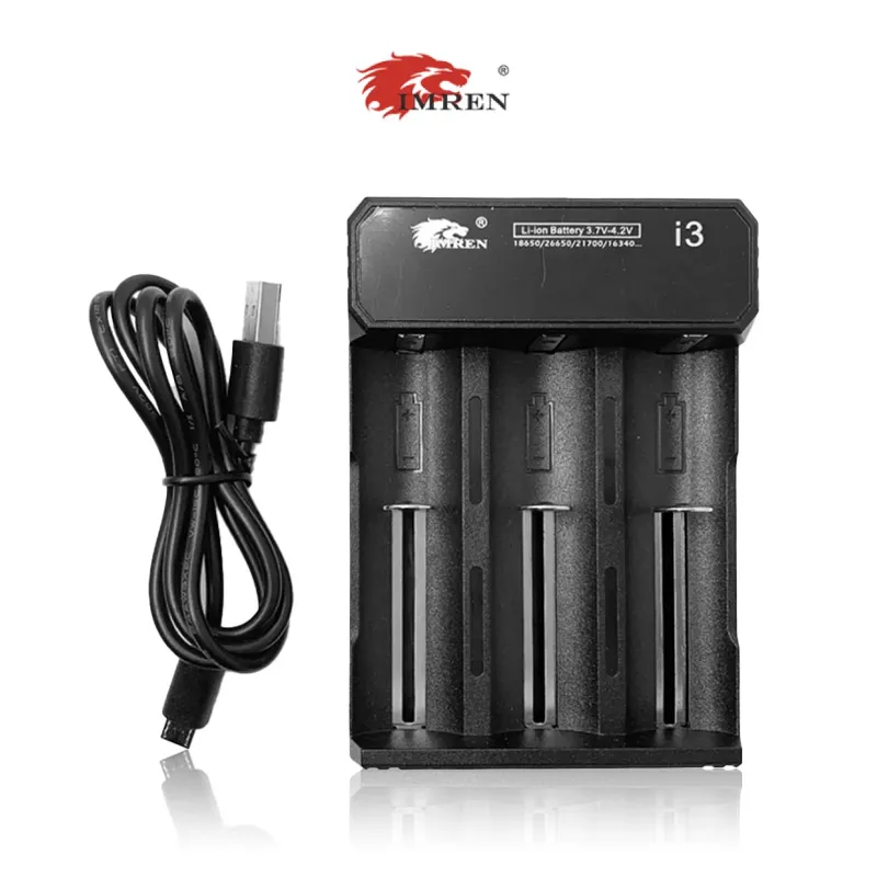 IMREN I3 3 BAY USB BATTERY CHARGER