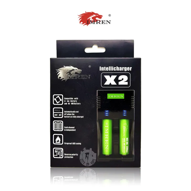 IMREN X2 SMART 2 BAY BATTERY CHARGER