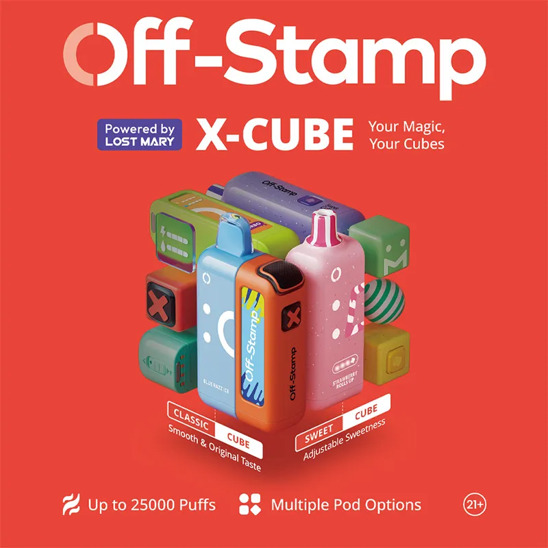 OFF-STAMP SWEET CUBE 25000 PUFFS DISPOSABLE VAPE 5CT/DISPLAY
