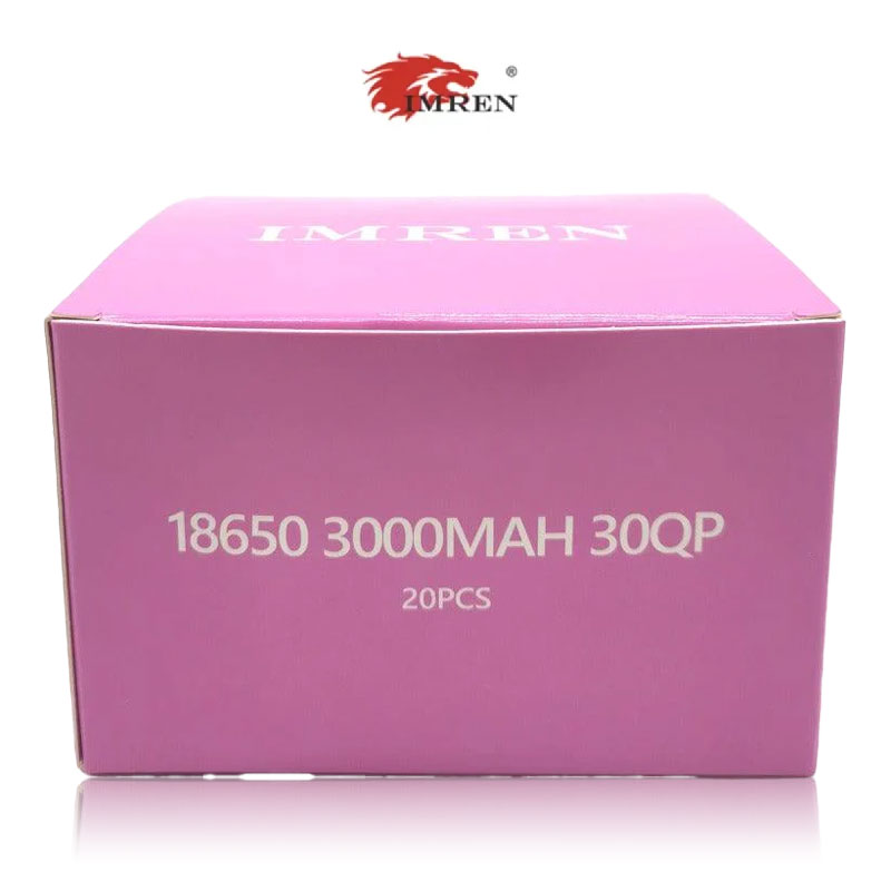 IMREN 30QP 18650 3000mAh 15A Li-ion RECHARGEABLE BATTERY 20CT/PK