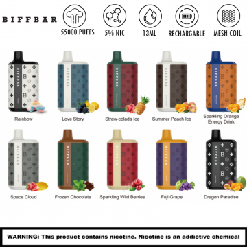 BIFFBAR LUX 5500 PUFFS DISPOSABLE VAPE 10CT/DISPLAY (LEATHER EDITION)