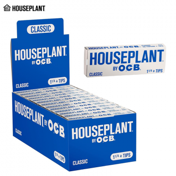 HOUSEPLANT BY OCB 1¼ ROLLING PAPERS + TIPS 50CT/24PK