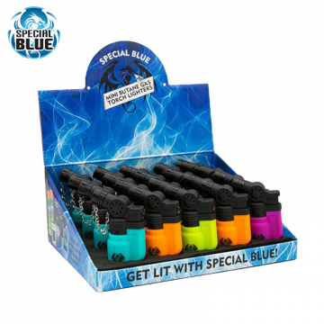 SPECIAL BLUE MINI TORCH LIGHTER 20CT/DISPLAY