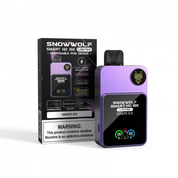 SNOWWOLF SMART HD 15000 PUFFS LIMITED DISPOSABLE VAPE 5CT/DISPLAY