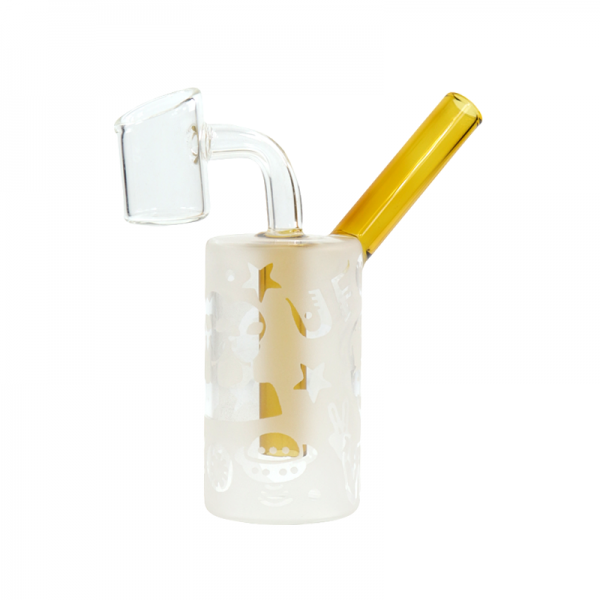 4 IN FROSTED MINI GLASS WATER PIPE