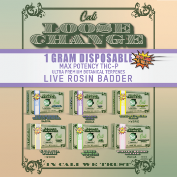 CALI LIVE ROSIN LOOSE CHANGE DISPOSABLE VAPE 1GM/6CT/PK