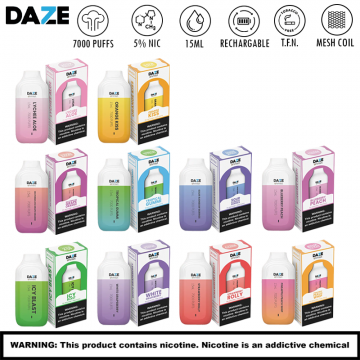 DAZE OHMLET 7000 PUFFS T.F.N DISPOSABLE VAPE 10CT/DISPLAY