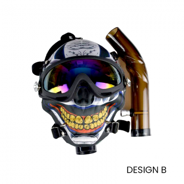 IDGFC ASSORTED HALLOWEEN GAS MASK WATER PIPE