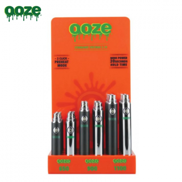 OOZE STANDARD 510 THREAD RECHARGEABLE BATTERY 24CT/DISPLAY