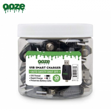 OOZE USB MALE CHARGER 510 THREAD 30CT/JAR