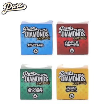 PURO EXOTICS THC-A DIAMOND DABS 2GM/8CT/PK