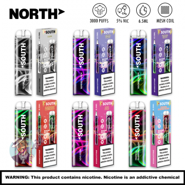 SOUTH POWERED BY NORTH 3000 PUFFS DISPOSABLE VAPE 10CT/DISPLAY
