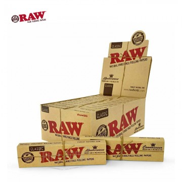 RAW MASTERPIECE CLASSIC 1 1/4 PAPERS WITH PRE-ROLLED TIPS - 24CT/PK