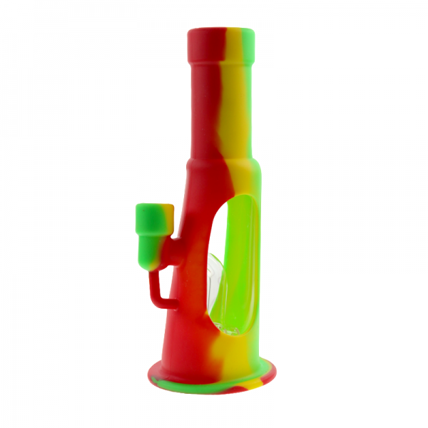 8.5 IN SHOWERHEAD COLORFUL SILICONE WATER PIPE