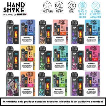 HANDSHAKE POWERED BY NORTH 15000 PUFFS DISPOSABLE VAPE 5CT/DISPLAY