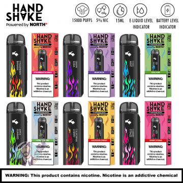 HANDSHAKE POWERED BY NORTH 15000 PUFFS DISPOSABLE PODS 10CT/DISPLAY