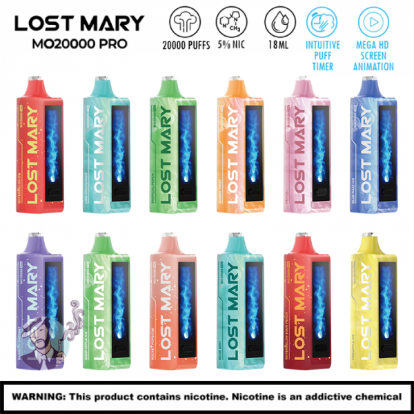 LOST MARY MO20000 PRO DISPOSABLE VAPE 5CT/DISPLAY