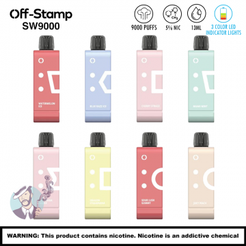 OFF-STAMP SW9000 PUFFS DISPOSABLE POD 5CT/DISPLAY