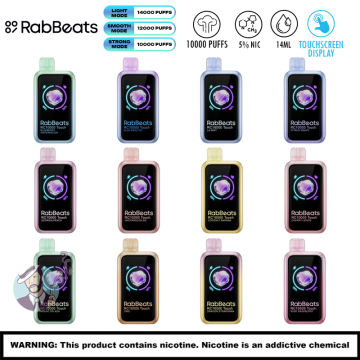 RABBEATS RC10000 TOUCH DISPOSABLE VAPE 5CT/DISPLAY