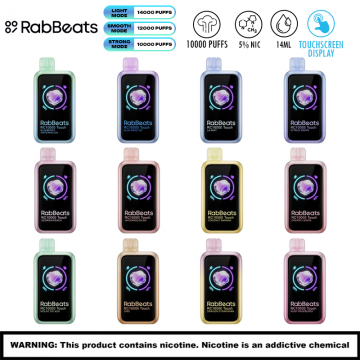 RABBEATS RC10000 PUFFS TOUCH DISPOSABLE VAPE 5CT/DISPLAY