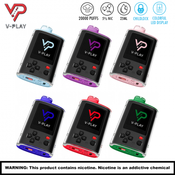 V-PLAY BUILT GAMING SYSTEM 20000 PUFFS DISPOSABLE VAPE BY CRAFTBOX 5CT/DISPLAY