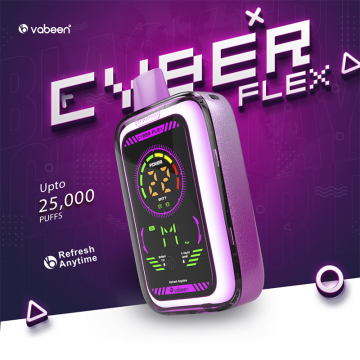 CYBER FLEX BY VABEEN® 25000 PUFFS TOUCH SCREEN DISPOSABLE VAPE 5CT/DISPLAY