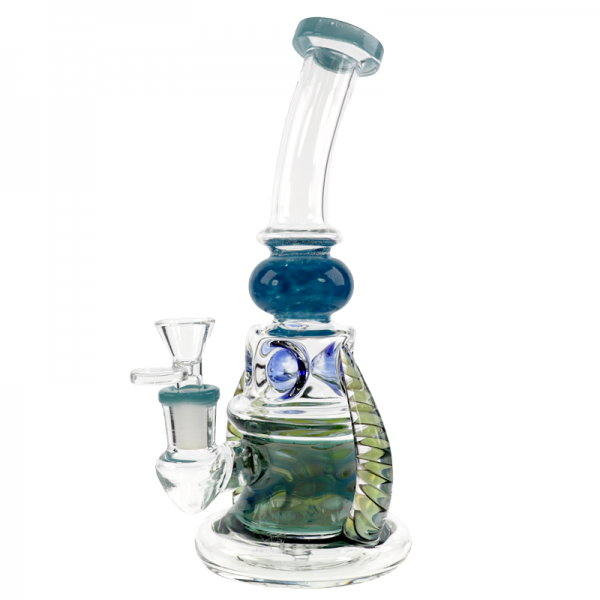 10 IN BENT NECK HEADY GLASS WATER PIPE