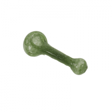 3.5 IN FRITTED COLORED GLASS HAND PIPE