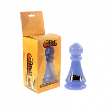 3.5 IN GLIIZY CHESS GLASS HAND PIPE
