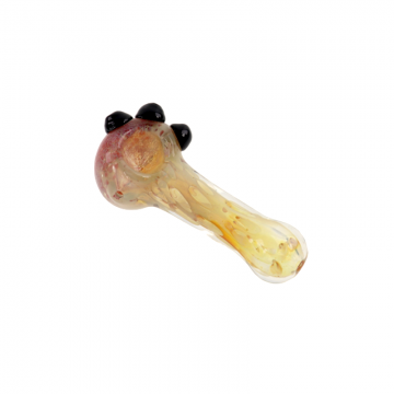 3 IN ASSORTED DESIGN GLASS HAND PIPE 5CT/PK
