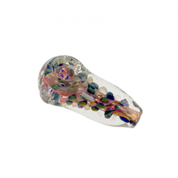 3 IN CONE SHAPE GLASS ON GLASS HAND PIPE