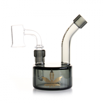 4.5 IN ALEAF® "THE COMPASS" MINI RIG GLASS WATER PIPE