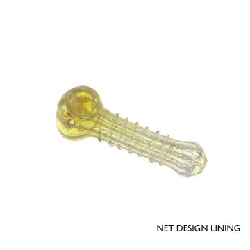4.5 IN COLORED GLASS HAND PIPE 3CT/PK