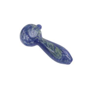4.5 IN FRITTED MIX COLOR GLASS HAND PIPE 3CT/PK