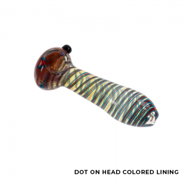 4 IN MIX COLOR GLASS HAND PIPE 5CT/PK