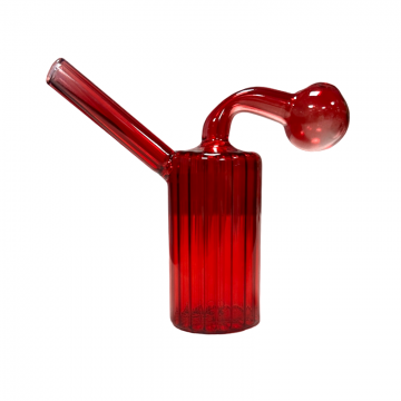 4 IN ROUND SHAPE GLASS BUBBLER WATER PIPE