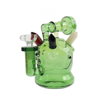 5.5 IN HIPSTER ROUND FAT BODY MINI GLASS WATER PIPE