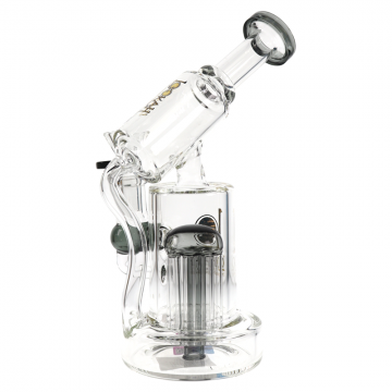 8 IN LOOKAH RECYCLER MICROSCOPE THEMED GLASS WATER PIPE