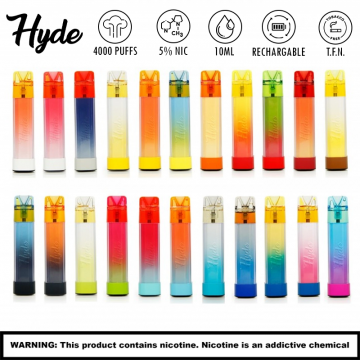 HYDE EDGE RAVE 4000 PUFFS T.F.N DISPOSABLE VAPE 10CT/DISPLAY