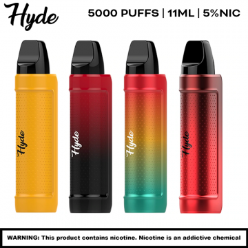 HYDE REBEL PRO 5% SYNTHETIC NICOTINE 11ml/5000 PUFFS RECHARGEABLE DISPOSABLE DEVICE 10ct/DISPLAY