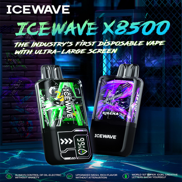 ICEWAVE X8500 DISPOSABLE VAPE 5CT/DISPLAY ( BUY 10 GET 1 FREE)