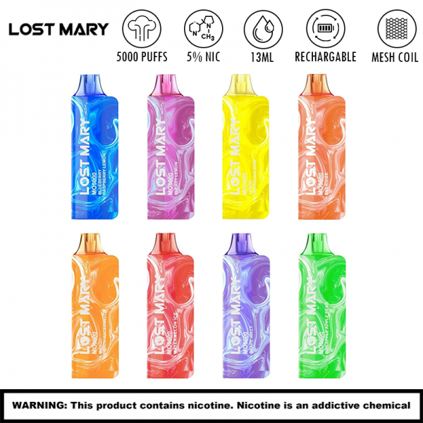 LOST MARY MO5000 DISPOSABLE VAPE 5CT/DISPLAY
