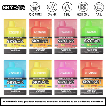 SKYBAR BOLD EDITION 5000 PUFFS T.F.N DISPOSABLE VAPE 8CT/DISPLAY