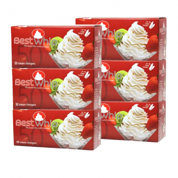 BEST WHIP CREAM CHARGERS 50CT/12PK MASTER CASE (FOOD PURPOSE ONLY)