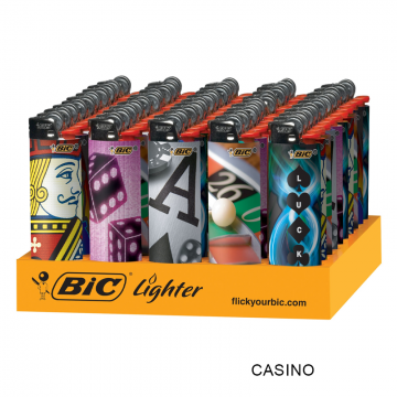 BIC® SPECIAL EDITION CASINO SERIES POCKET LIGHTER 50CT/TRAY