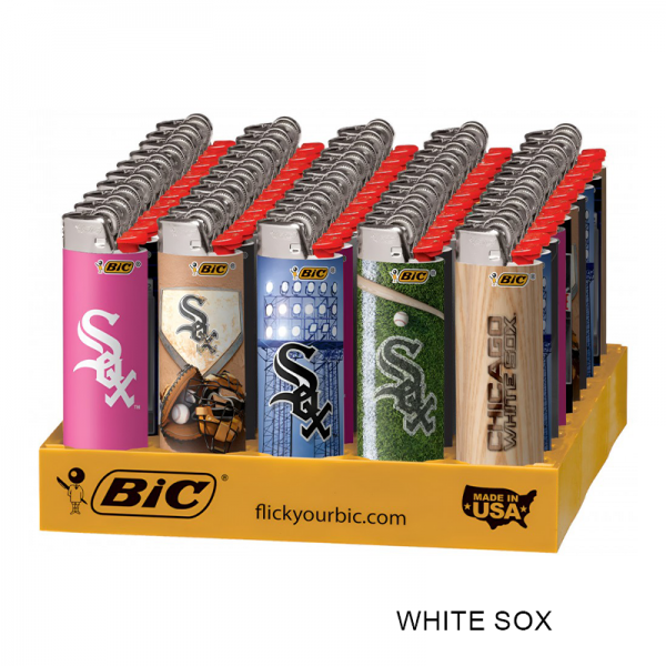 BIC® SPECIAL EDITION WHITE SOX POCKET LIGHTER 50CT/TRAY