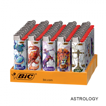 BIC® SPECIAL EDITION ZODIAC/ASTROLOGY POCKET LIGHTER 50CT/TRAY