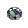 CRYSTAL DIAMOND GLASS ASHTRAY